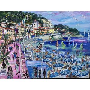 Nice, les plages du quai des États-Unis , Yvon, Grac