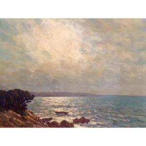 Seaside, Oil On Canvas By Arsène Chabanian Or Arsen Chabanyan, Armenian Painter