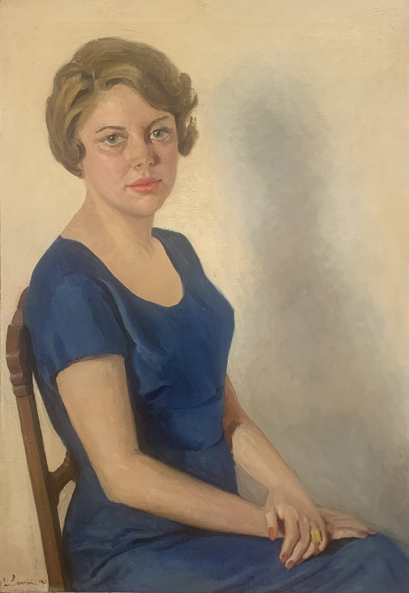 LICIA SARACINI - Dame en bleu 1941-photo-2