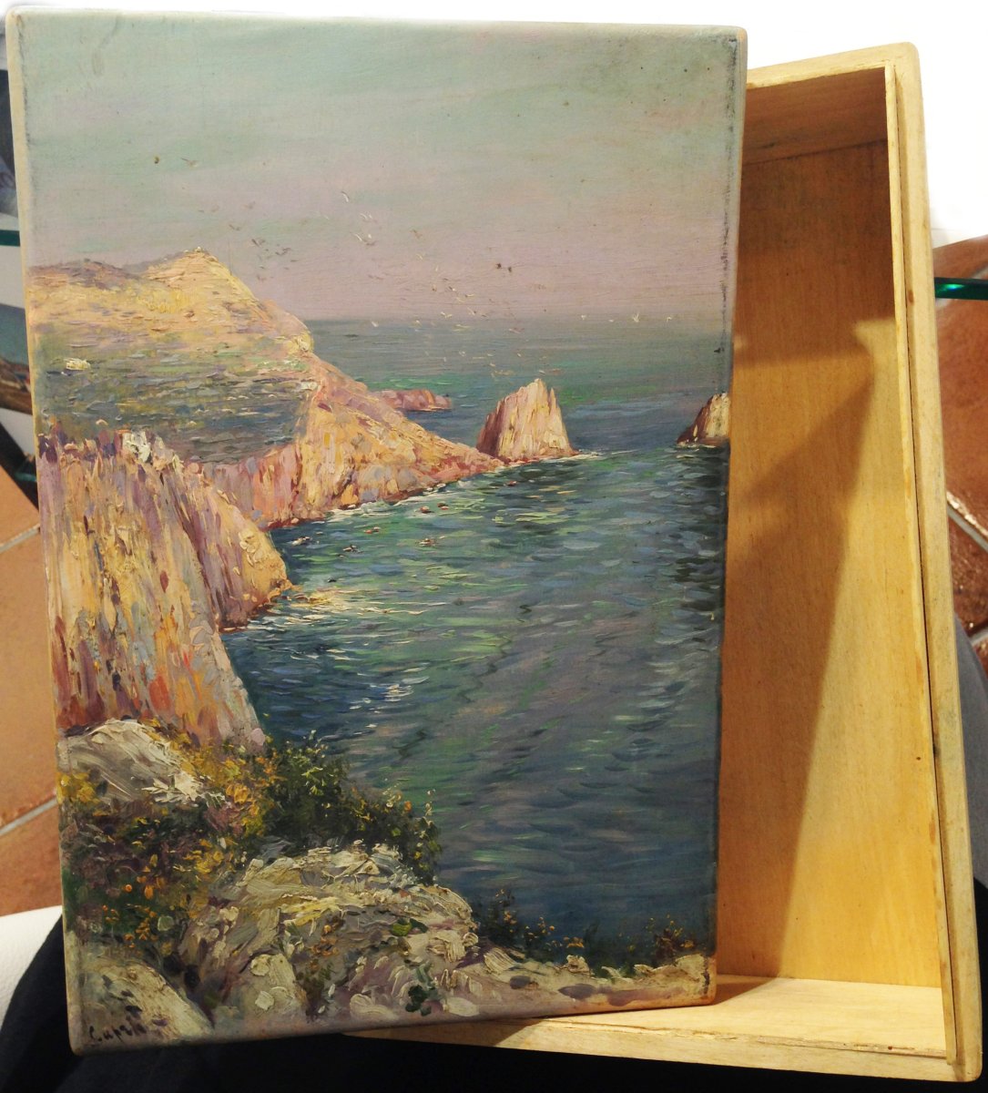 Painted Box: Capri. L. Caflisch & C. Naples