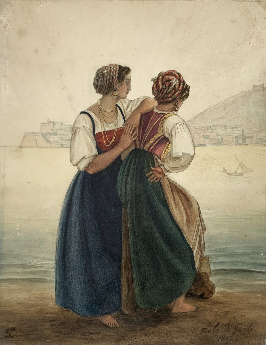Femmes sur le quai de Gaeta 1827