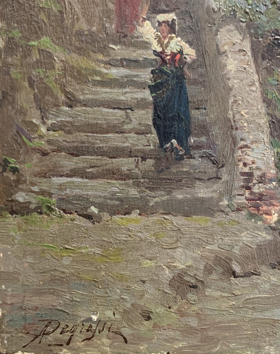 ADELCHI DE GROSSI - Les marches phéniciennes ( Scala Fenicia), Capri-photo-2