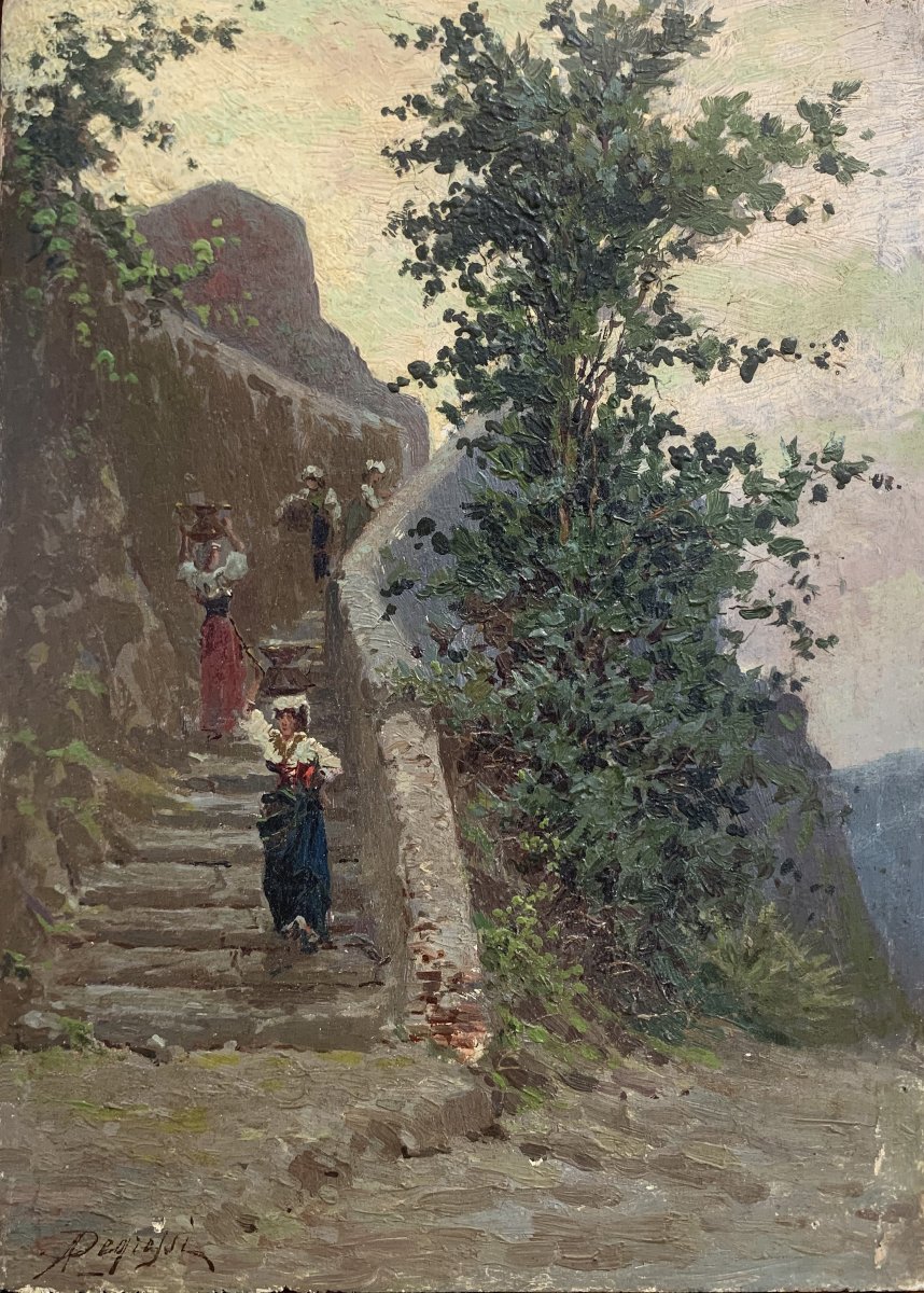 ADELCHI DE GROSSI - Les marches phéniciennes ( Scala Fenicia), Capri
