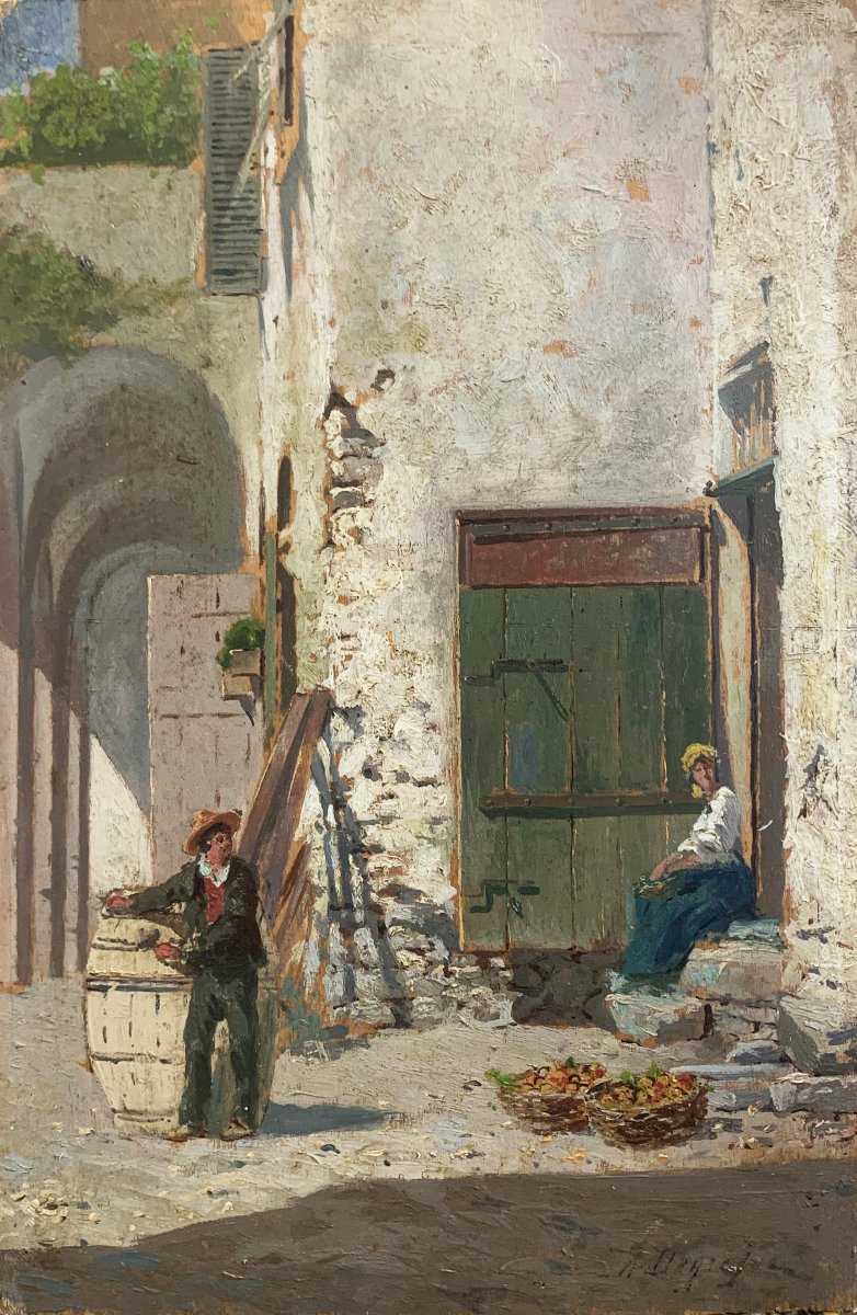 A Scene Of Rural Life In Liguria