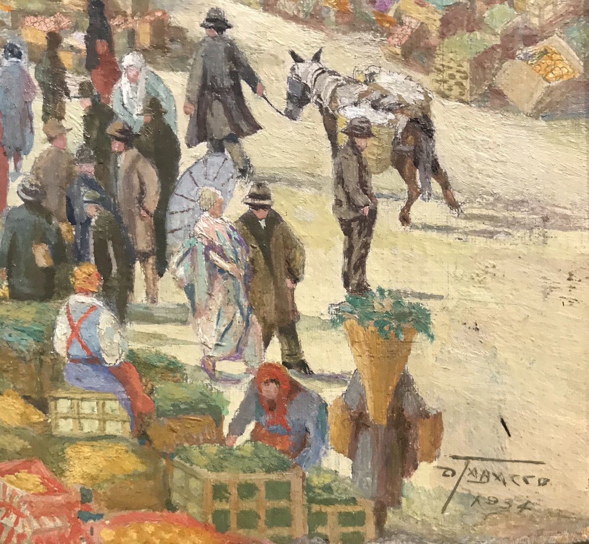 DEMETRIO TABACCO - Marché de Piazza della Funicolare, Biella  1934-photo-3
