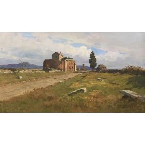 FILIPPO ANIVITTI - Appia Antica, Rome. Le mausolée de Casal Rotondo. 