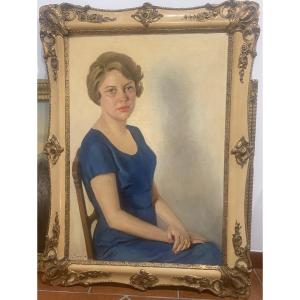LICIA SARACINI - Dame en bleu 1941