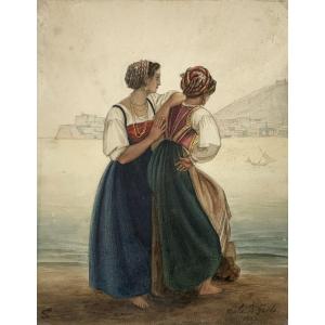 Women On The Pier In Gaeta