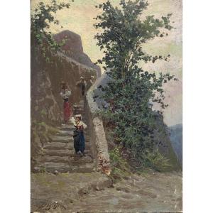 ADELCHI DE GROSSI - Les marches phéniciennes ( Scala Fenicia), Capri