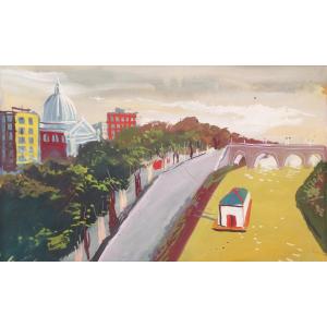 NICOLA SIMBARI - Rome, pont Cavour 1951