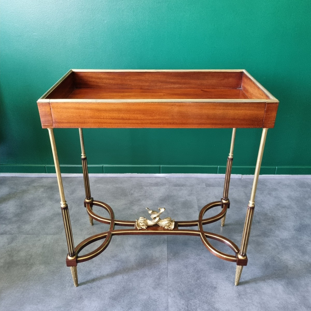 Weisweiler/dasson, Marie-antoinette Empty Pocket Table, Stamped, 19th Century.-photo-4