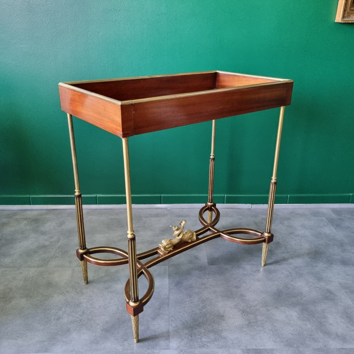 Weisweiler/dasson, Marie-antoinette Empty Pocket Table, Stamped, 19th Century.-photo-2