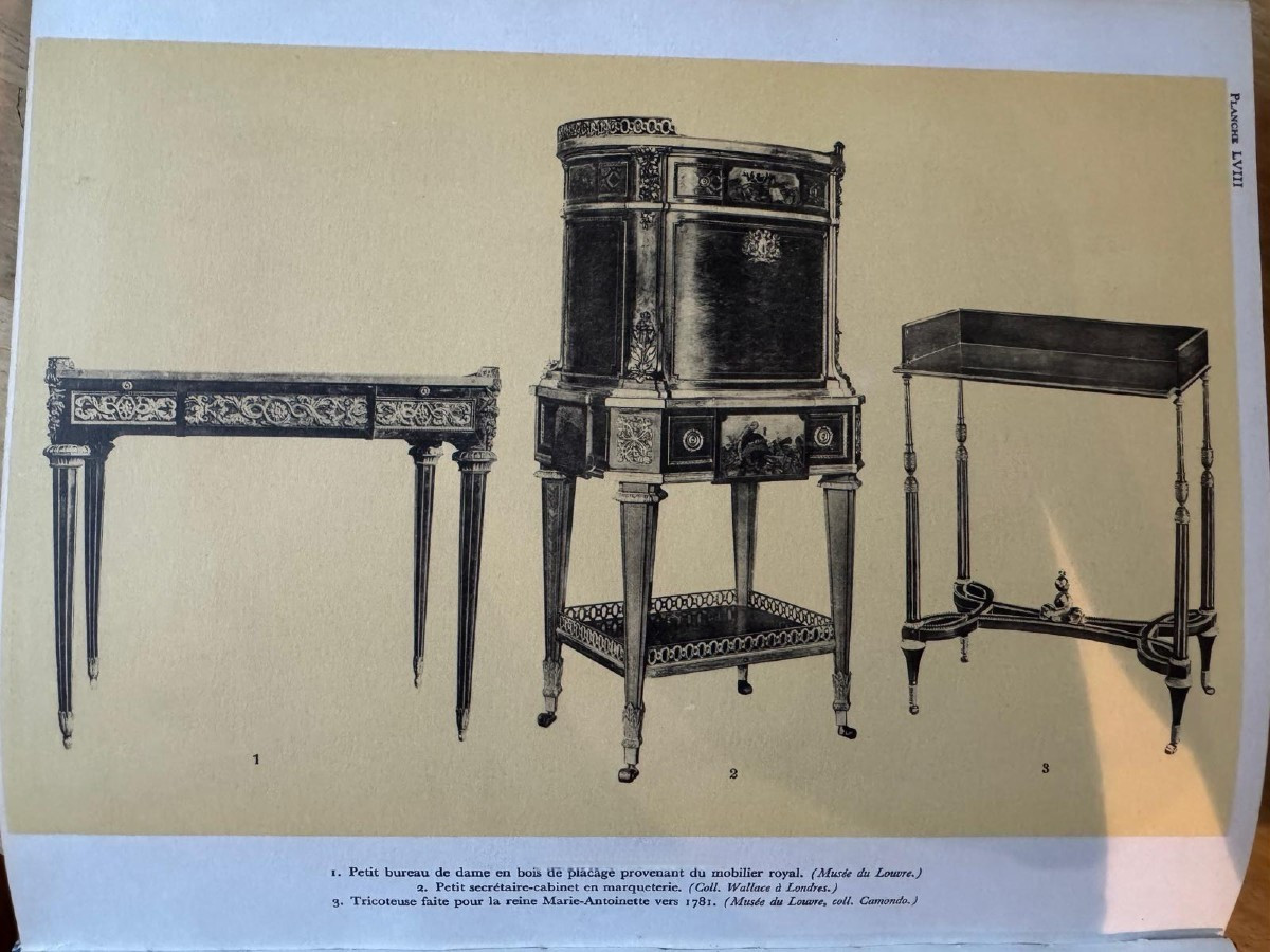 Weisweiler/dasson, Marie-antoinette Empty Pocket Table, Stamped, 19th Century.-photo-8