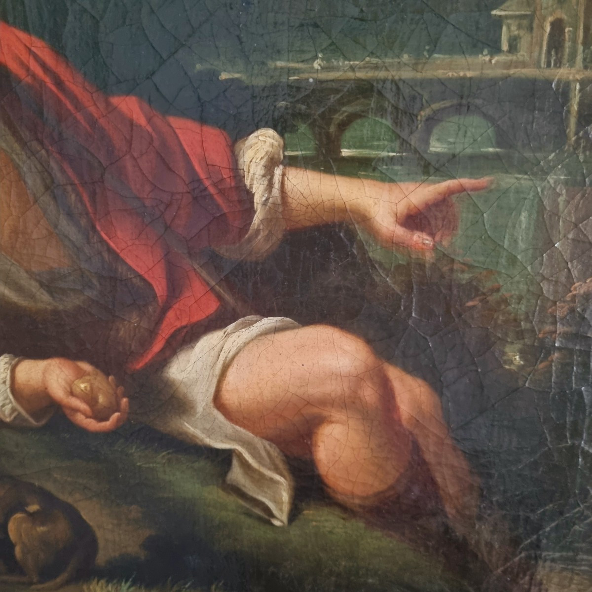 Jacques-Antoine Vallin, "Le jugement de Pâris", Huile sur toile, fin XVIIIéme.-photo-1