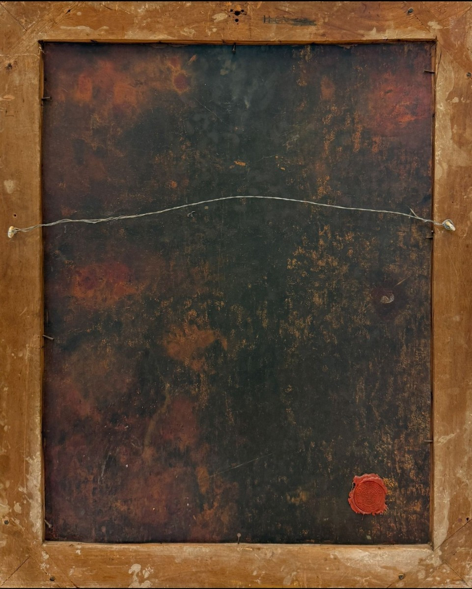 Erasmus Quellinus Ii, David Playing The Harp Before Saul, 17th Century Oil On Copper.-photo-6