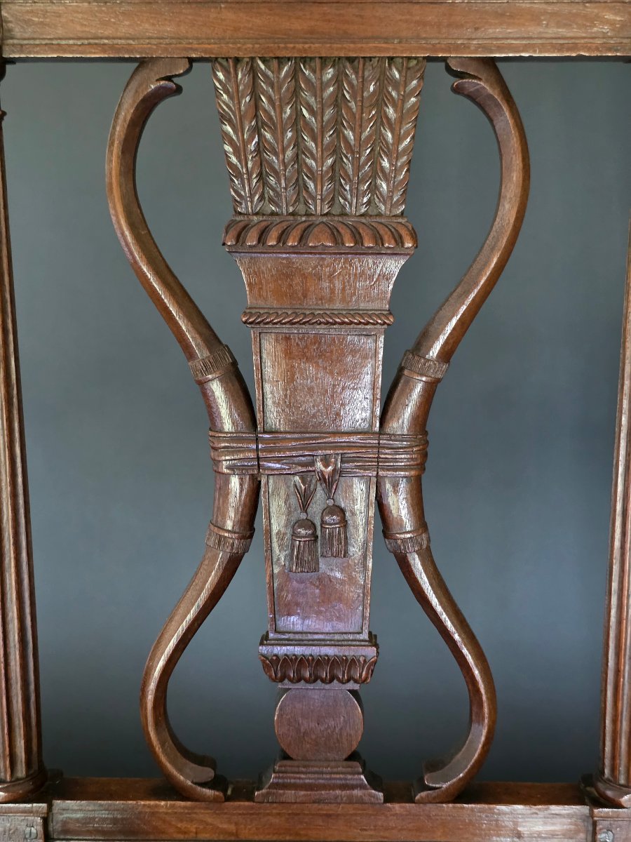 Georges Jacob/château De Villiers-le-bâcle, Pair Of Louis XVI-style Chairs. -photo-5
