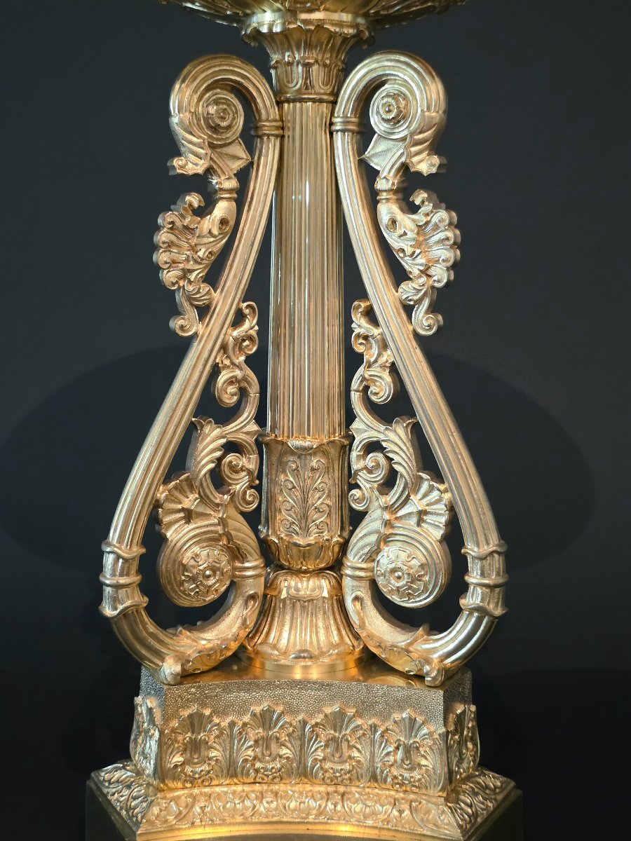 Thomire, Large Pair Of Tazza, Early 19th Century. -photo-2