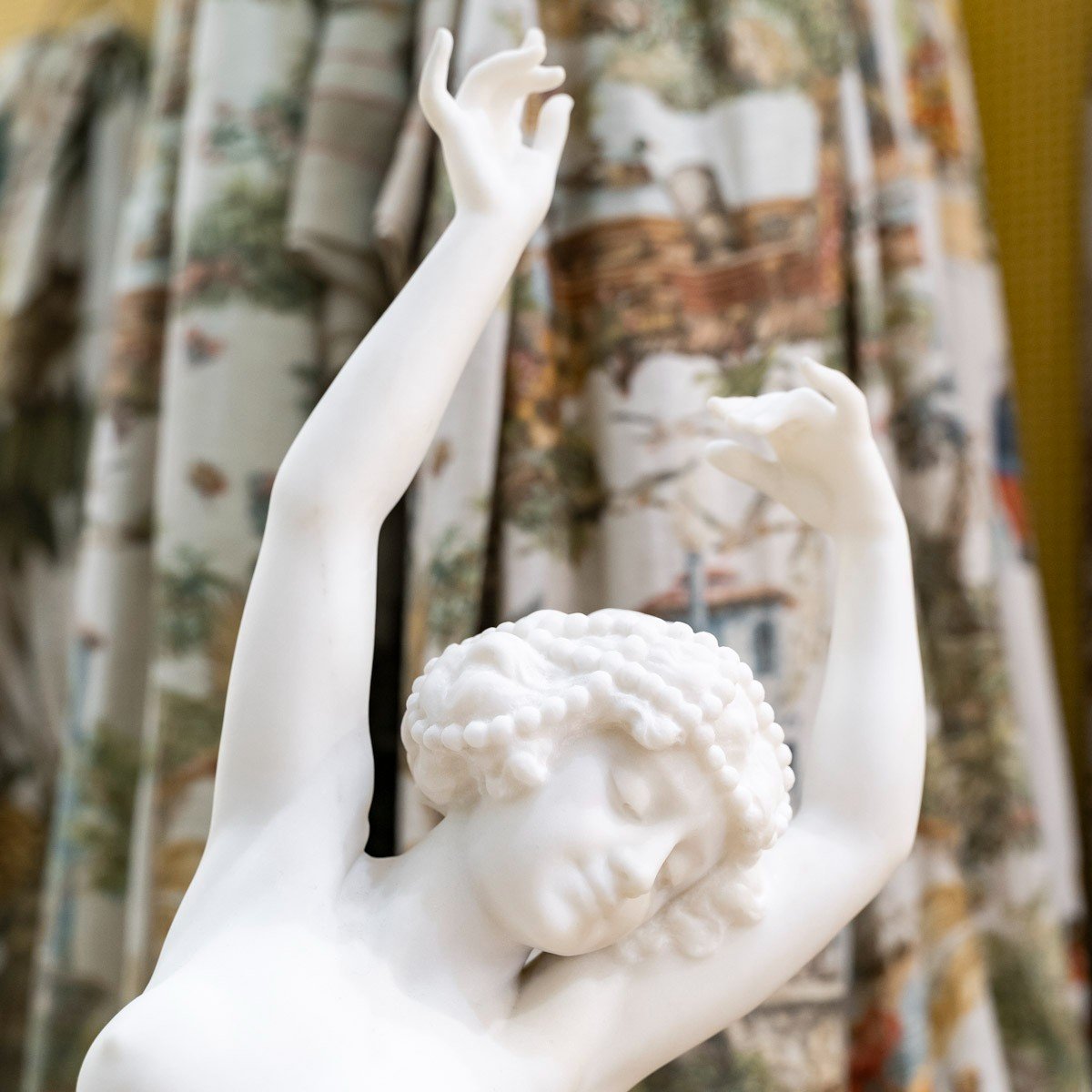 Carrara Marble Signed Affortunato Gori-photo-4