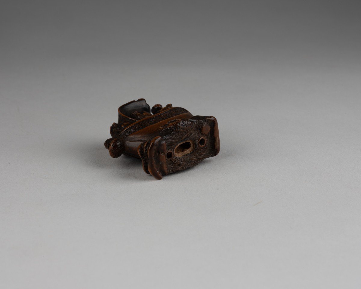 Netsuke – Shichifukujin Takarabune, Boat Of The Gods Of Happiness. Japan Edo-photo-1
