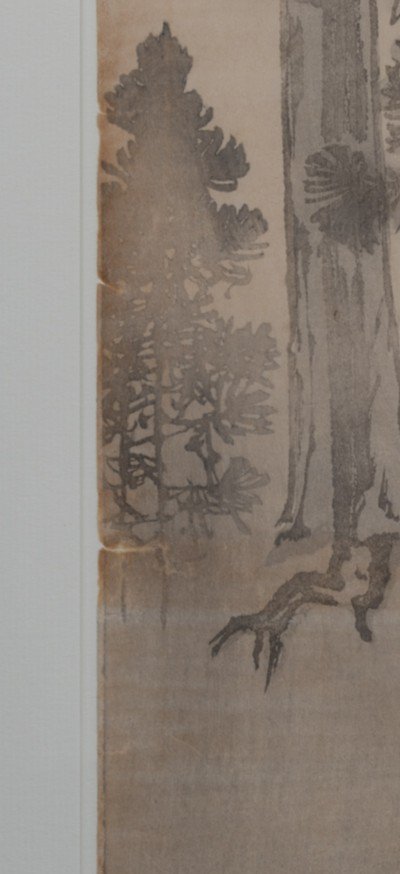 Estampe japonaise Koson Ohara (1877-1845) Couple De Daims Dans Un Paysage. Japon-photo-4