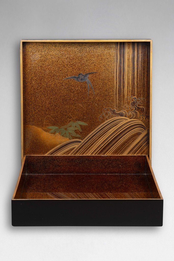 Suzuribako – Japanese Lacquer Writing Box In Shishi, Japan Edo, Meiji-photo-4