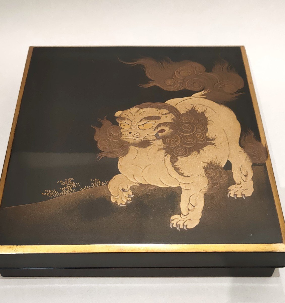 Suzuribako – Japanese Lacquer Writing Box In Shishi, Japan Edo, Meiji-photo-1