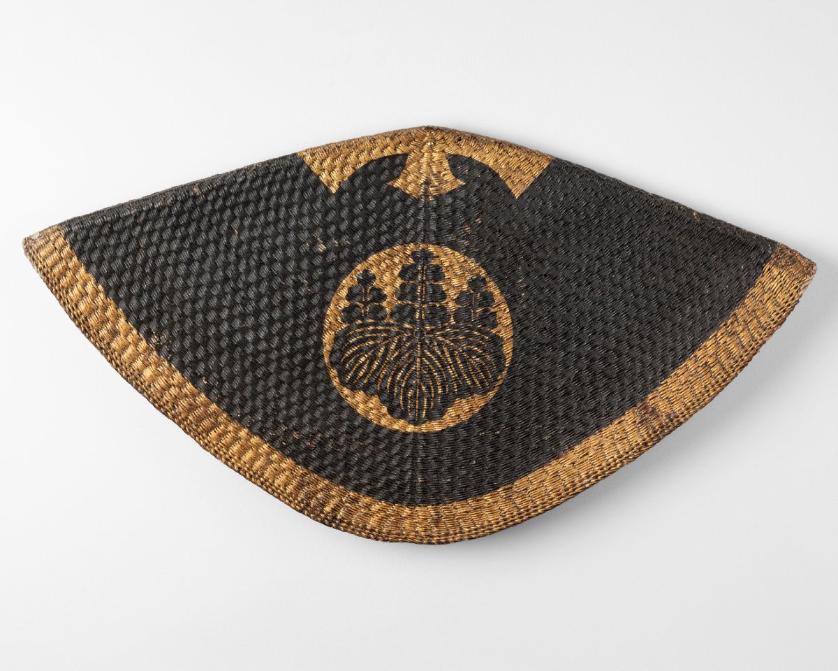 Chapeau D’arme Plat De Samouraï Jingasa De Type Nirayama Japon, Edo, Meiji-photo-2