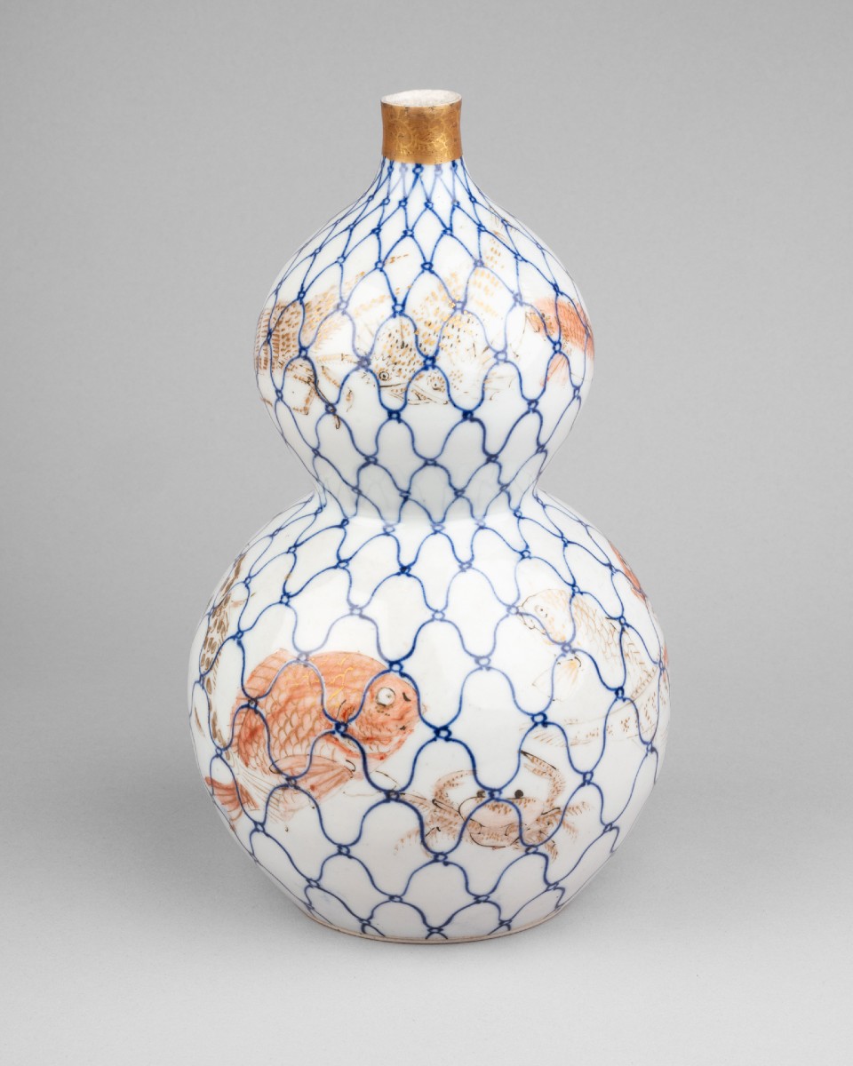 Arita. Vase en forme de double gourde. Japon fin 19e siècle