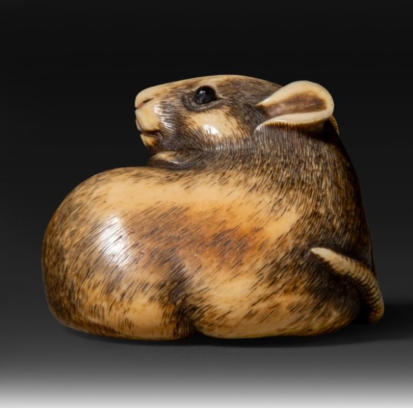 Netsuke, Rat en ivoire sculpté, Japon Edo Art d'asie-photo-3