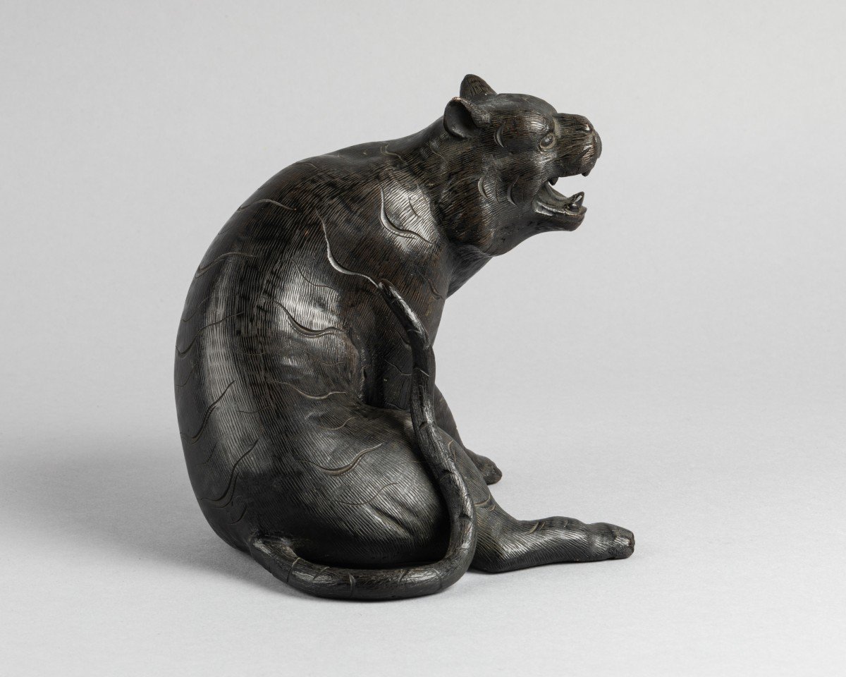 Tigre En Bronze. Japon Edo-photo-4