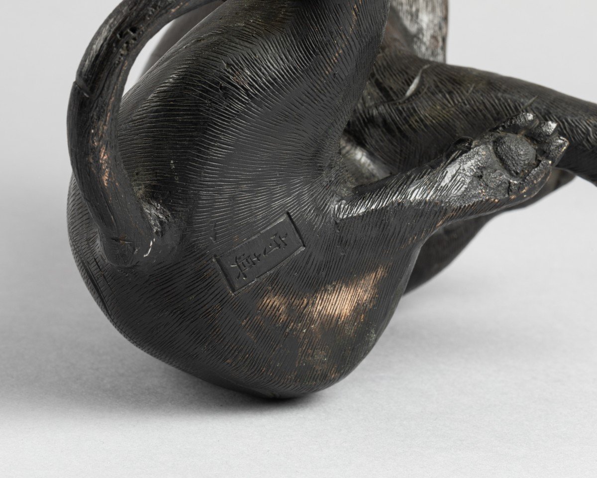 Tigre En Bronze. Japon Edo-photo-5