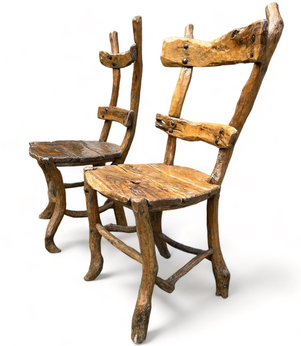 Pair Of Unusual Chairs-photo-2