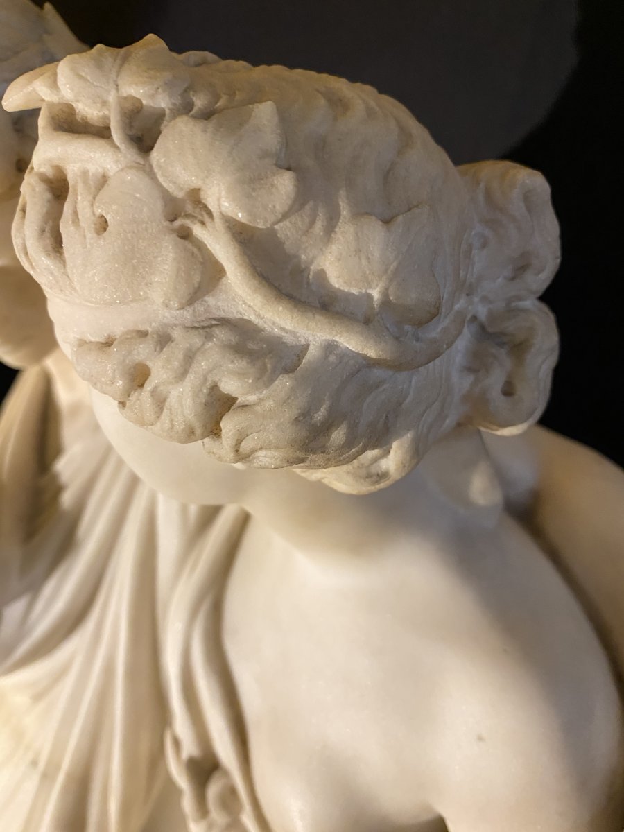 Marble Sculpture Representing Bacchus And Ariadne-photo-2