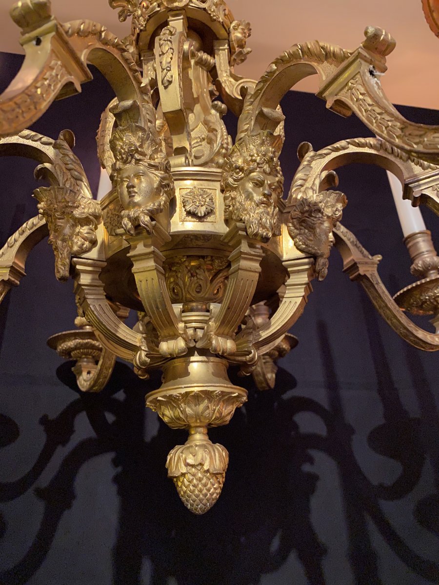 Proantic: Lustre En Bronze Doré