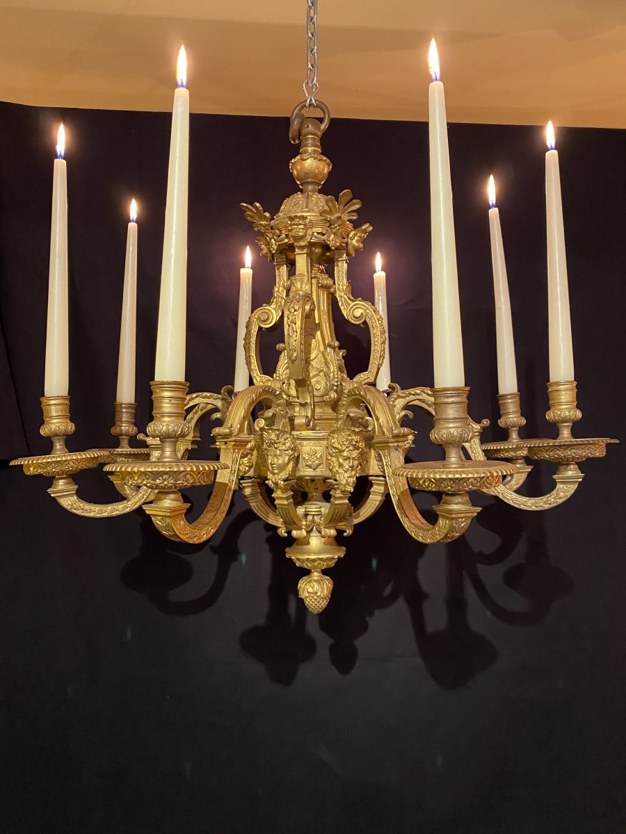 Proantic: Lustre En Bronze Doré