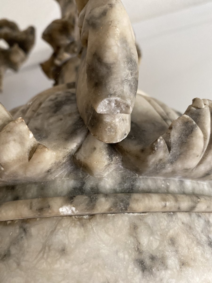 Pair Of Ewers In Alabaster-photo-6