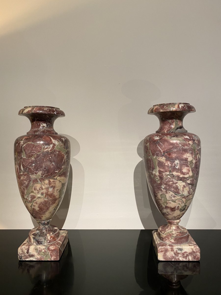 Pair Of Marble Vases-photo-2