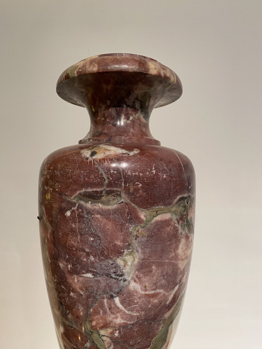 Vase En Marbre Onyx Vert - Décoration Intérieure - Vintage