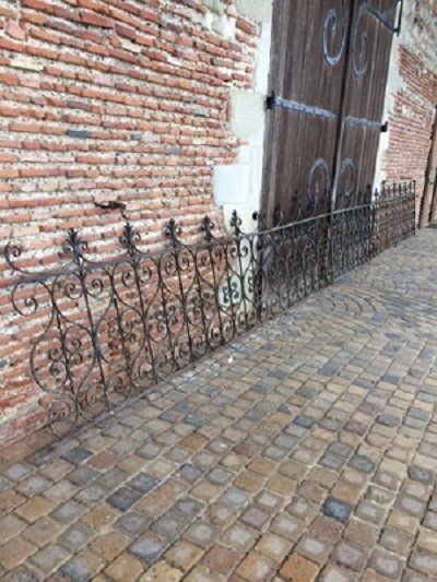 Ensemble De Grilles En Fer Forgé Fin XIX