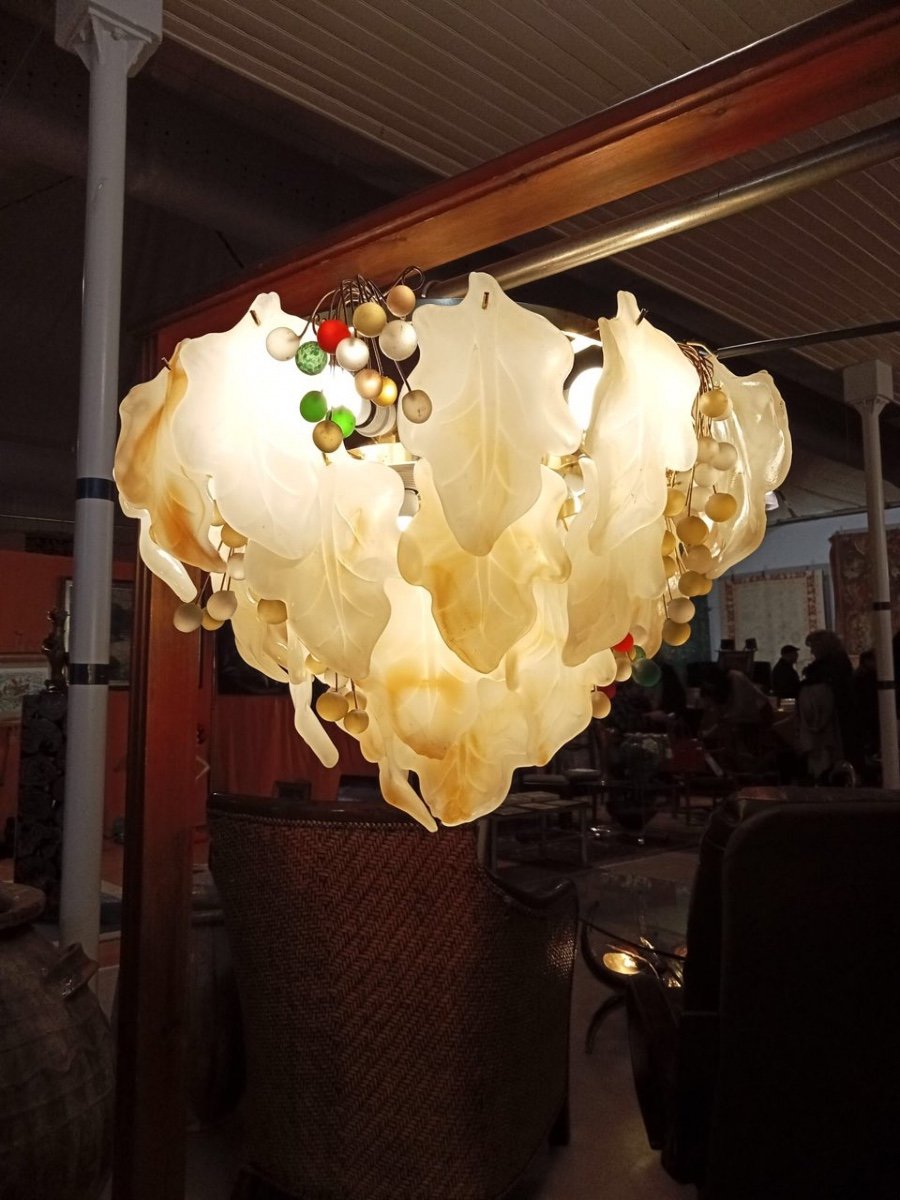 Mazzega Chandelier From Murano 1970