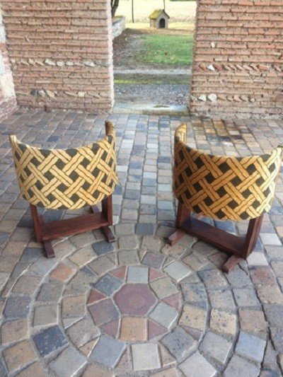 Pair Of Art Deco Barrel Armchairs-photo-2