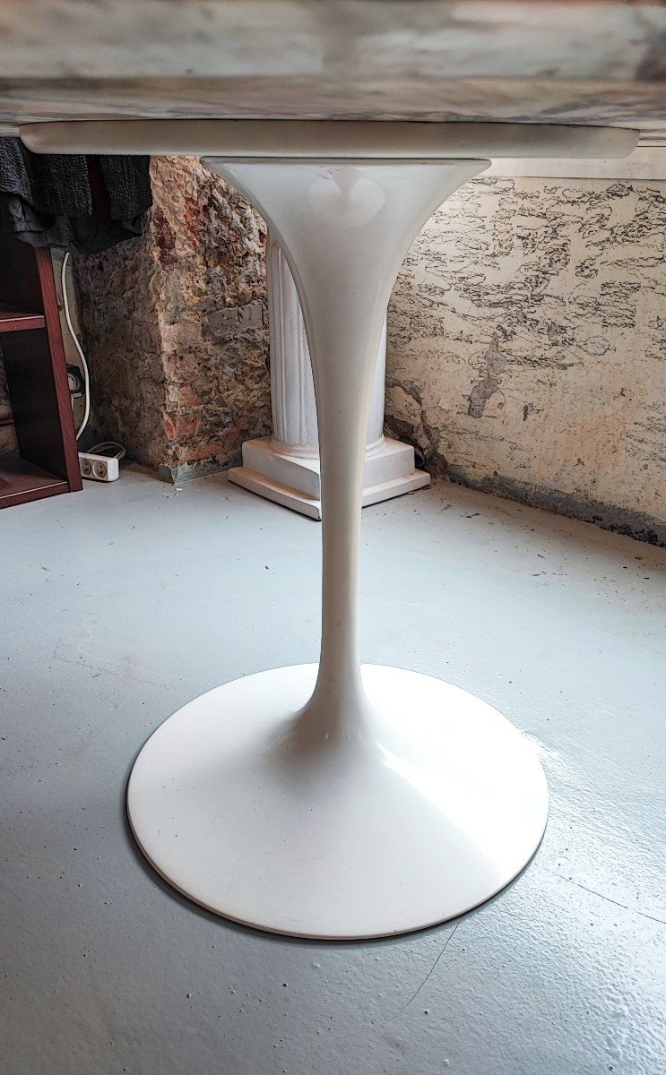 Table En Marbre d'Eero Saarinen Pour Knoll 120 Cm-photo-3