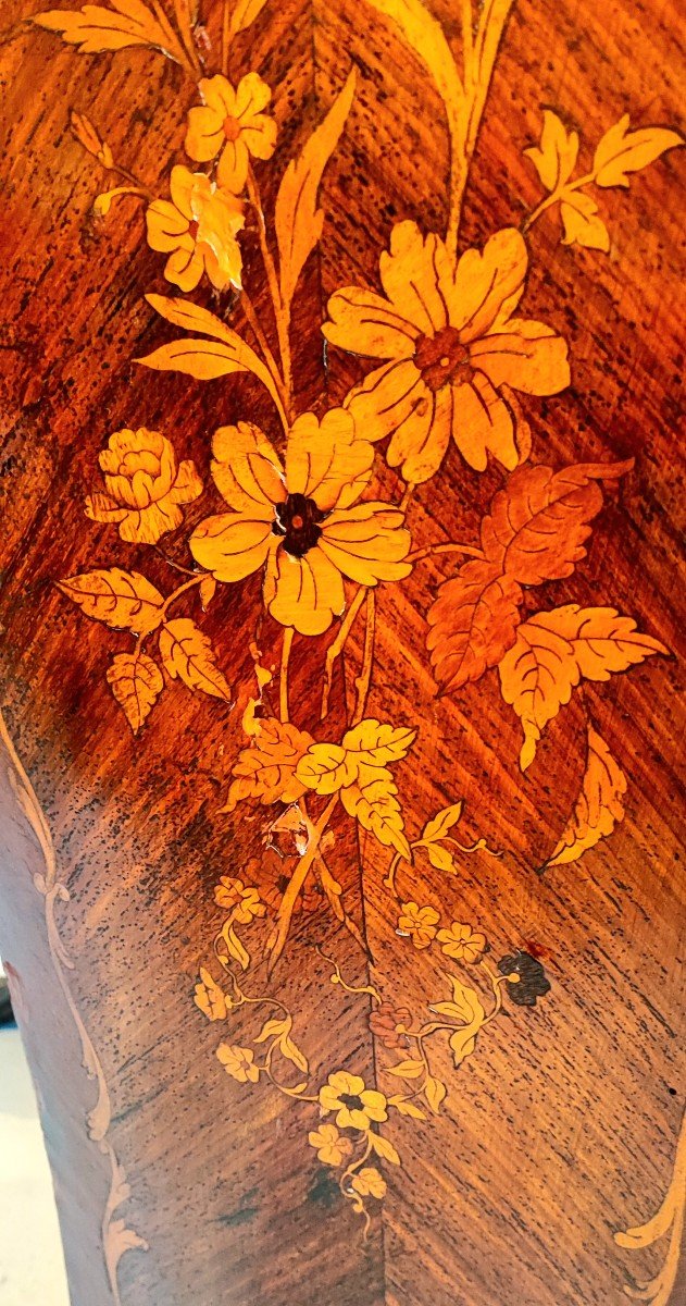 Small Secretary Louis XV Marquetry-photo-2