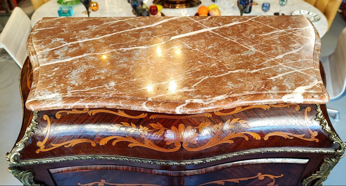 Small Secretary Louis XV Marquetry-photo-6