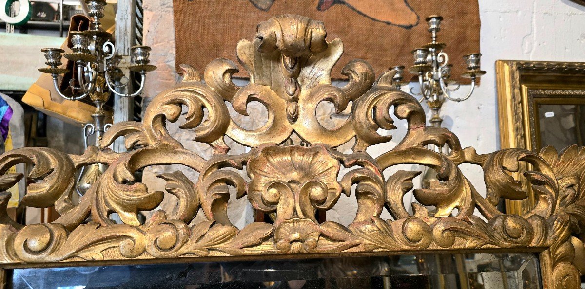 Miroir Louis XIII Au Mercure 136cm-photo-3