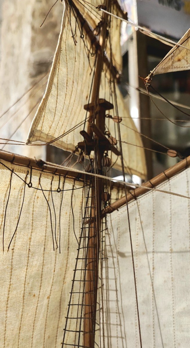 Maquette Bois Goélette La Brigade Saint Malo-photo-6