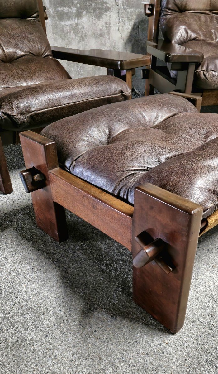 Salon vintage de Jean Gillon Pour Probel, Brésil 1960-photo-3