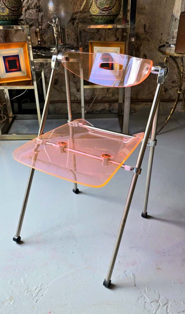 Modern Folding Chair In Plexiglass Giancarlo Piretti - Eda Concept-photo-2