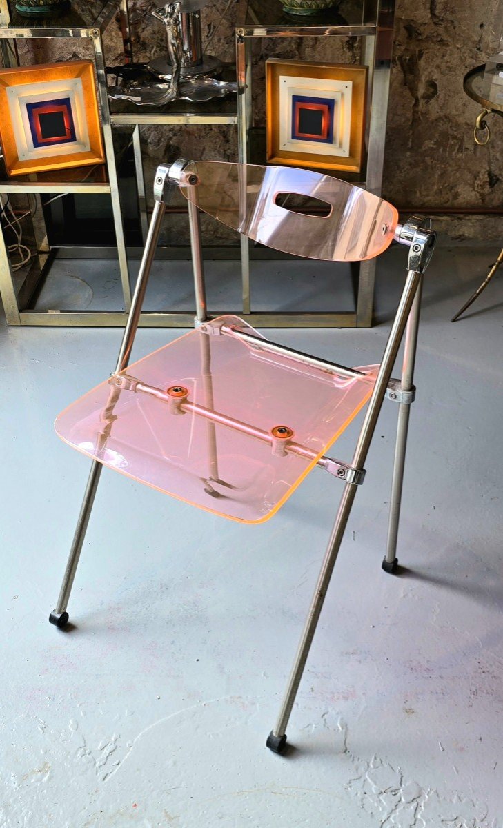 Modern Folding Chair In Plexiglass Giancarlo Piretti - Eda Concept-photo-3