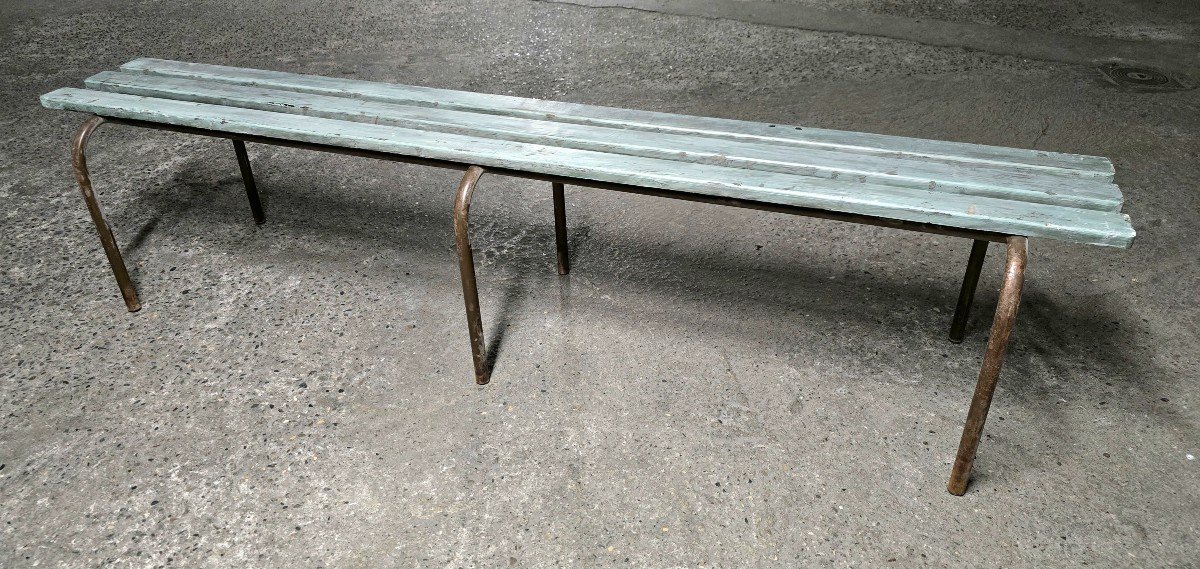 Banc d'école Vintage Shabby Chic Patiné